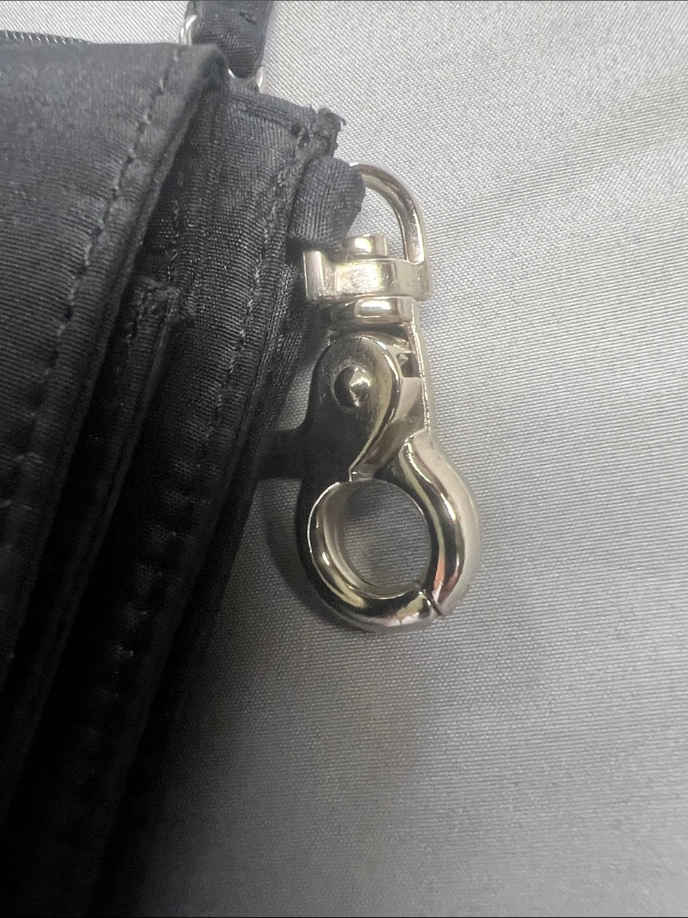 Harley-Davidson Black Crossbody Pouch with Silver Hardware - Picture 3 of 8